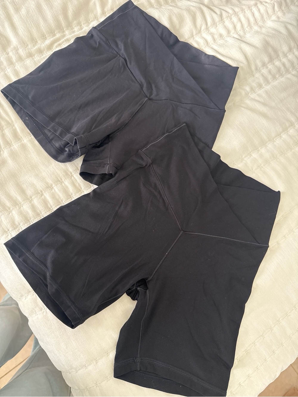 Women's High-Rise Black Bike Shorts bundle